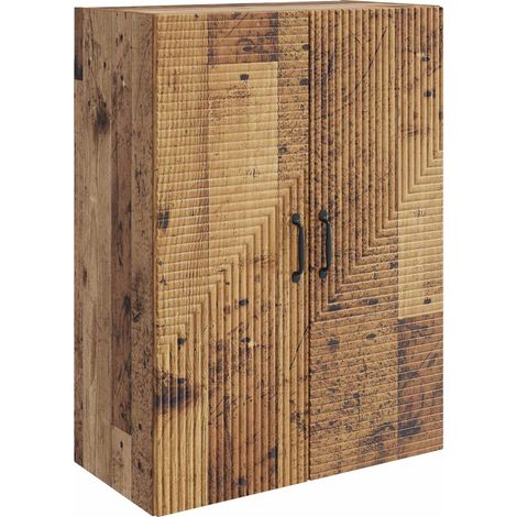 Maison Exclusive - Mobiletto a muro Legno antico 66 x 34,5 x 90 cm (1/5)