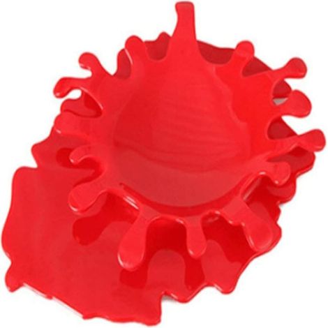 Soporte de silicona para cuchara de ketchup, soporte antisalpicaduras para cubiertos de cocina, accesorio de cocina creativo (1/4)