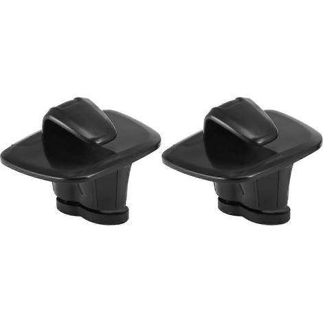 Lot de 2 crochets de toit intérieurs noirs en ABS pour voiture, avec garniture pour cintres et cintres, compatibles avec Volvo V90 S90 XC40 XC60 XC90 (2015-2020) (1/5)
