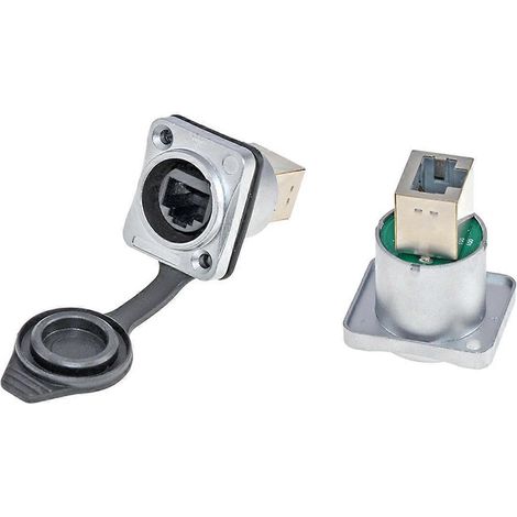 Blindé avec connecteur RJ45 à bouton-poussoir, sans support RJ45 à bouton-poussoir, A-- (1/5)