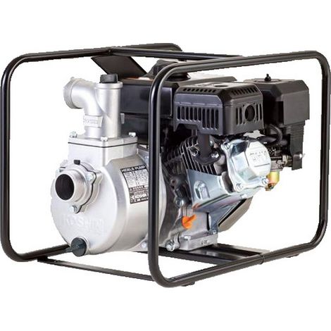 Loncin – Motopompe pour eaux boueuses – Moteur essence 4,5 CV – Hauteur de refoulement 23 m – Profondeur d'aspiration 8 m – Débit 30 m3/h