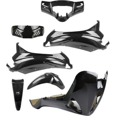 Kit carénage pour Scooter Piaggio 125 Liberty 2009 à 2012 noir (1/5)