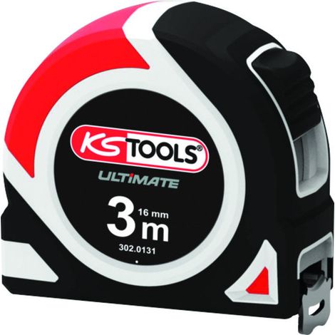 Mètre bi-matière 3 mêtres x16mm - KS TOOLS