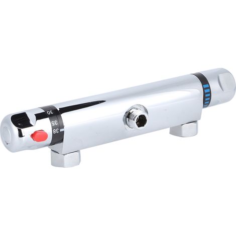 Robinet de remplacement pour barre de douche thermostatique chromé moderne, accessoire de salle de bain pour la maison (1/5)