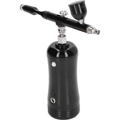 Kit aérographe amélioré avec compresseur d'air, pistolet portable sans fil rechargeable, ensemble portatif 17,4 psi (1/5)