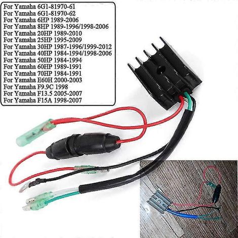 Reglergleichrichter für Yamaha 6 PS 8 PS 20 PS 25 PS 30 PS 40 PS 50 PS 60 PS 70 PS E60H F99C F135 F15A 6G1-81970-62 6G1-81970-61-- (1/5)