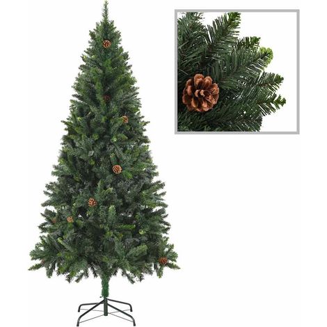 Sapin de Noël artificiel  Arbre de Noël lumineux LED et boules et pommes de pin 180 cm 12620 (1/5)