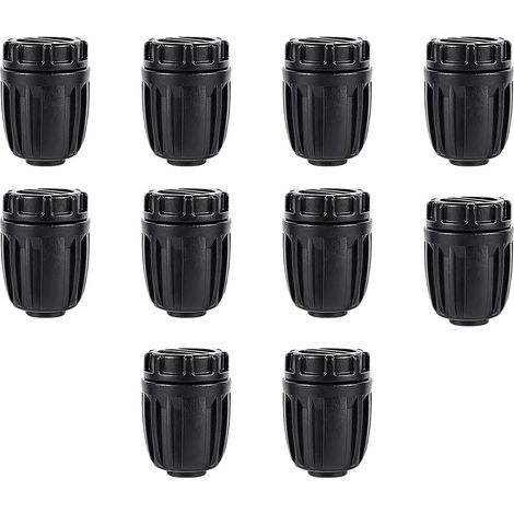 10 Pièces Embouts pour Tube Goutte-à-Goutte, Adaptés pour Tuyau d’Arrosage 16 mm, Connecteur Micro Drip, pour Système d’Arrosage de Jardin (1/5)