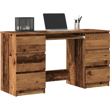 Schreibtisch Altholz-Optik 140x50x77 cm Holzwerkstoff