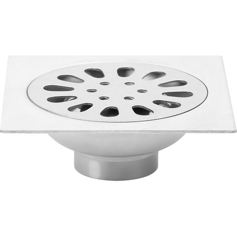 Bonde de sol de salle de bain en acier inoxydable de 10 cm (1/5)