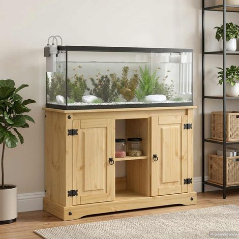 vidaXL Supporto per Acquario CORONA Marrone 101,5 x 37 x 73 cm