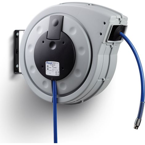 AVVOLGITUBO ARIA COMPRESSA TUBO 20m ATTACCO RAPIDO 3/8" PARETE ROLL MEGA MAVEL (1/5)