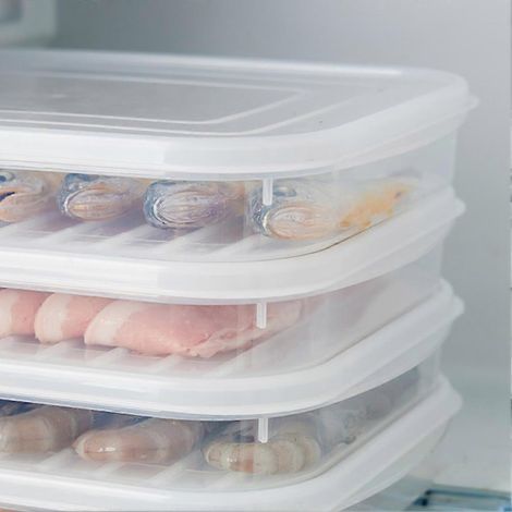 Lot de 6 boîtes de conservation pour bacon et viande, avec couvercles, hermétiques, pour charcuterie et fromage. (1/5)