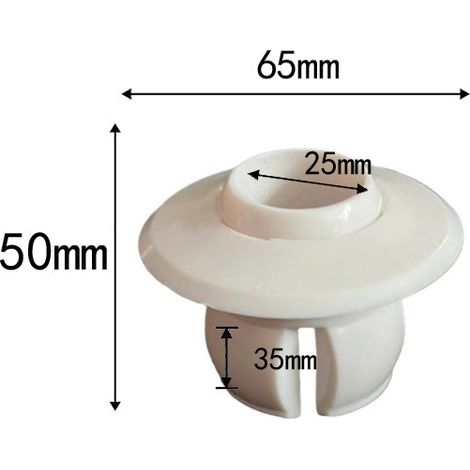 La sortie d'eau 361 convient aux tuyaux de 40 mm et aux piscines à jets enfichables de 25 mm et aux bains thermaux.