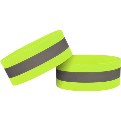 Bracelet Réfléchissant - Bande Réfléchissante Horizontale 35 x 5 cm - Pour Course À Pied Vélo Activités Extérieures - 2 Pièces (1/5)