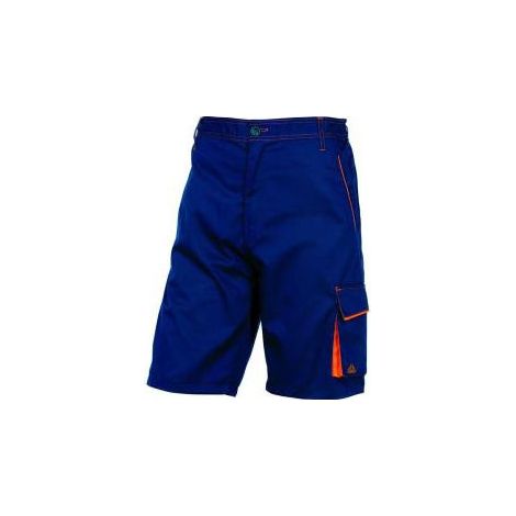 DELTA PLUS M1BE2 Mach 1 Bermuda da Lavoro Loose Fit 5 Tasche 65% Poliestere 35% Cotone 235 g-m² colore Blu Navy Arancione