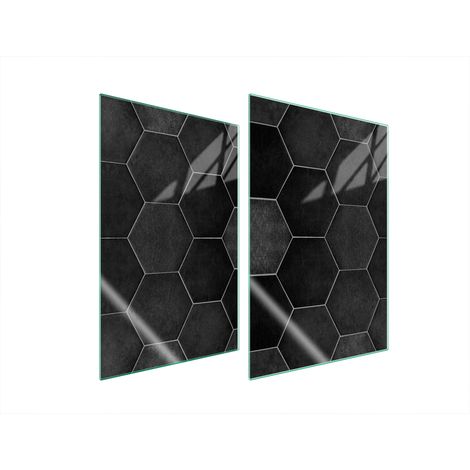Plaque de protection en verre pour carrelage de cuisine 2x35x52 (1/5)