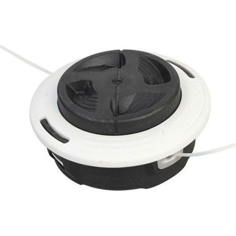 pair Tête de débroussailleuse C26-2 de rechange pour Stihl FS 55/56/70/94/91/111/131/240 - Filetage à gauche M10 x 1,0 - Alimentation du fil par frappe au sol,Starlight (1/5)