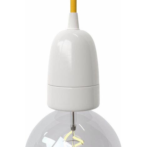 creative cables Kit portalampada E40 in Porcellana - Bianco