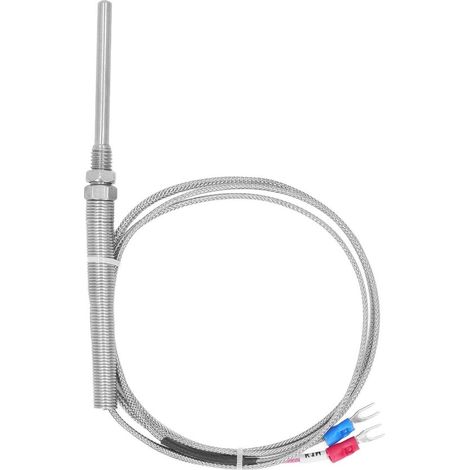 Temperatursensor – Thermoelement-Sonde – Prozessmessung – Edelstahl – M8 5x50 mm – Silber (1/5)