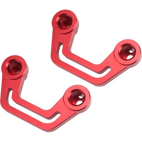 Paire de supports de fixation de feu de pare-brise pour montant A, remplacement pour Jeep Wrangler JL JLU 2018-2022, rouge (1/5)