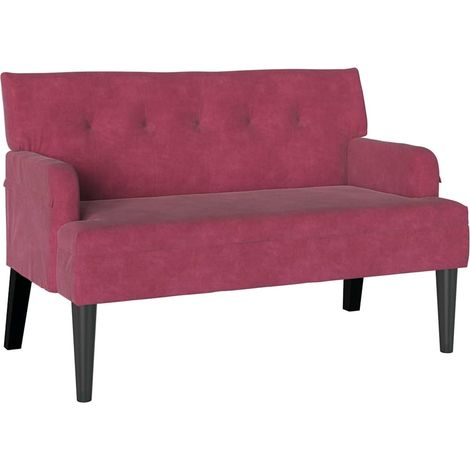 Chesterfield Bench Wine Red 112 x 65.5 x 75 cm Velvet vidaXL