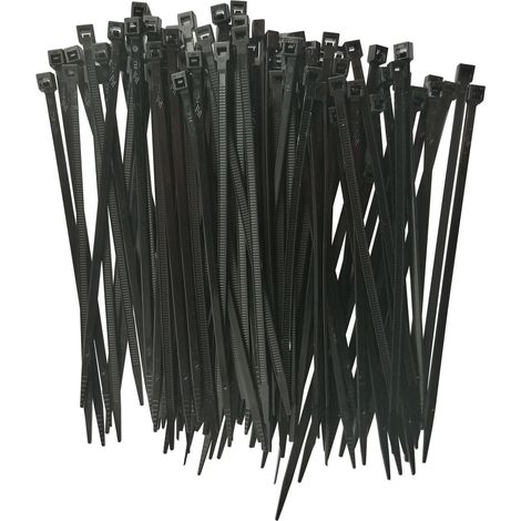 Lot de 100 colliers rilsan 3.5 mm x 140 mm – Nylon/Polyamide 6.6 – Pour câblage industriel – Résistance à la chaleur et aux produits chimiques