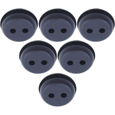 Pair Réservoir de carburant Oeillet en caoutchouc pour trou 2 trous 21 mm (13/16 \") Coupe-herbe mangeur de mauvaises herbes Kit de remplacement (1/5)