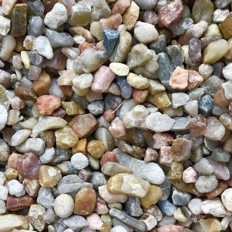 Grava Cuarzo Multicolor / Big bag 1.000 kg. / 14-20 mm.