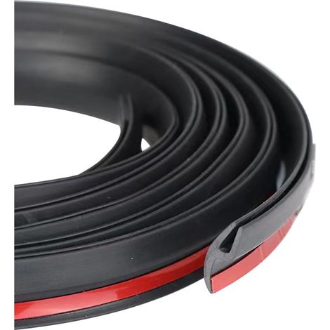 Tira de sellado universal para puertas de coche, en forma de H, autoadhesiva, de 2 m, para ventanas y puertas (18 x 10 mm)