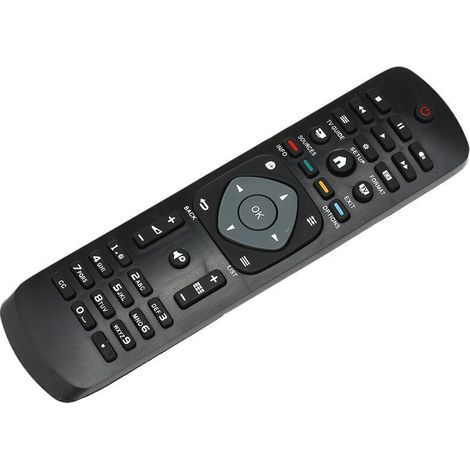 Remplacement universel de contrôleur intelligent sans fil de télécommande de TV pour PHILIPS LCD TV Smart Digital HDTV noir (1/4)