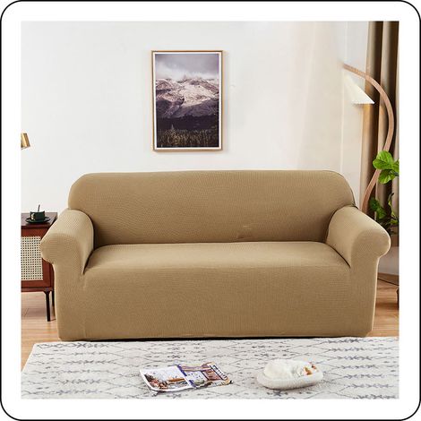 1 Housse de canapé extensible, tissu jacquard antidérapant, protection meubles salon (1/5)