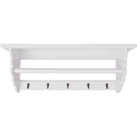 Porte-manteau PFDM blanc style baroque