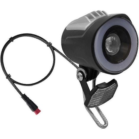 Phare avant LED QD228 pour vélo électrique et scooter, connecteur étanche, avec accessoires pour klaxon (1/5)