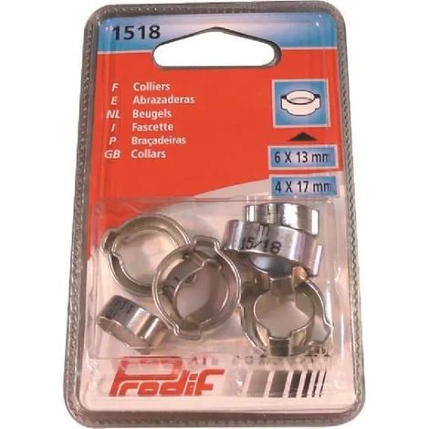 collare a orecchie prodif kit 10 pezzi fissaggio robusto tenuta