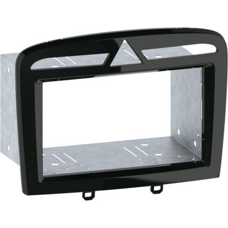 Kit Support autoradio compatible avec Peugeot 308 408 Noir nacre 2DIN