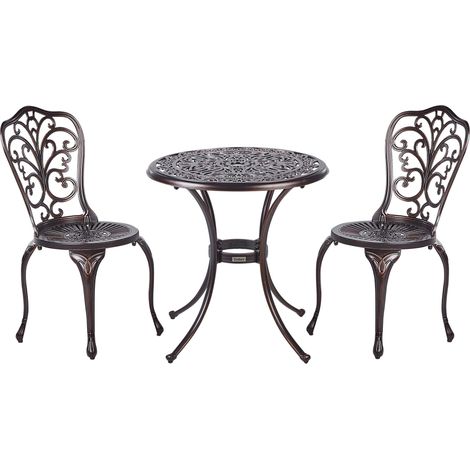 Bistro Set TRIORA/ANDALO Metal Brown (1/5)