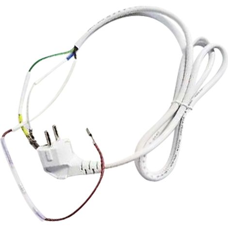 Netzkabel seb 3616360251425 weiß mit sicherung