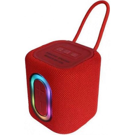 Mini enceinte portable RGB 2025, 5 W, Bluetooth 5.3, grille en tissu, basses puissantes, port TF Type-C, sans fil, rouge (1/5)