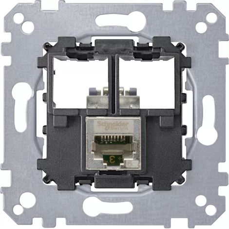 Merten Tragplatte 1fach RJ45 Cat6A STP MEG4576-0021 (1/2)