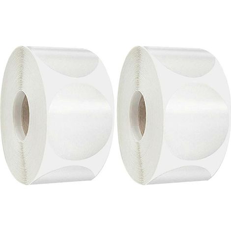 2 Rollen transparente Briefumschlag-Verschlussaufkleber, selbstklebende Etikettenaufkleber-2.5X2.5X.1cm (1/3)