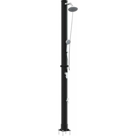 Douche solaire extérieure Noir 217 cm PVC et aluminium CFW94414 (1/5)