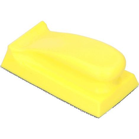 Rechteckiger Handschleifklotz – 135 x 70 mm – selbstklebend – Polierwerkzeug für Holz, Lack und Spachtelmasse (1/5)
