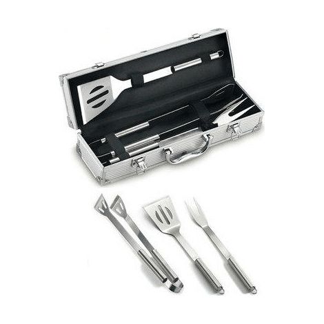 Barbecue ompagrill 03380 3-teiliges Set Edelstahl 38 cm