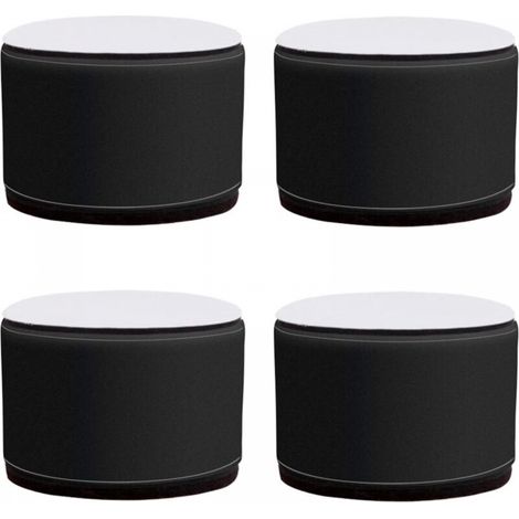 Meubles Jambes4 Meubles de Meubles Tapis Rond Table Basse Pieds Canapé Pied Tapis de Pied Armoires de Ménage Et de Lits Pieds D'Élevage de Pieds Avec Auto-Adhésif/Black/5X6Cm (1/5)