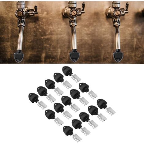 Bierzapfhahn-Spatelbürste [15-teiliges Set] + [Edelstahl 304 & ABS] + [Einfache & universelle Reinigung] (1/5)