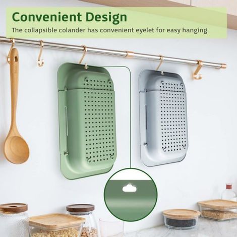 2 Égouttoirs Étendables Rétractables pour Cuisine Égouttoir Réglable en Plastique 345-475 cm (1/4)
