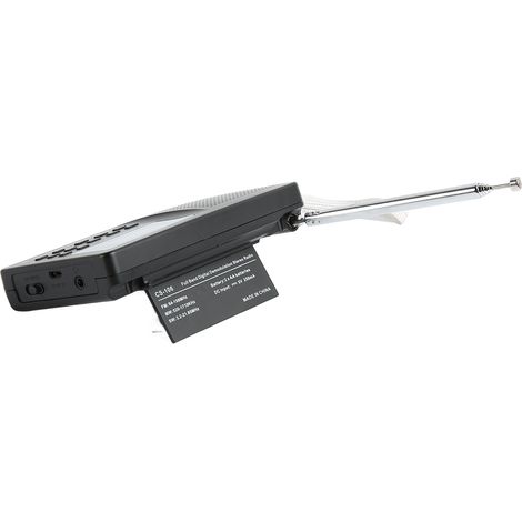 Radio numérique portable AM/FM avec fonction mémoire, rétroéclairage et réveil  Réception haute fidélité (1/5)