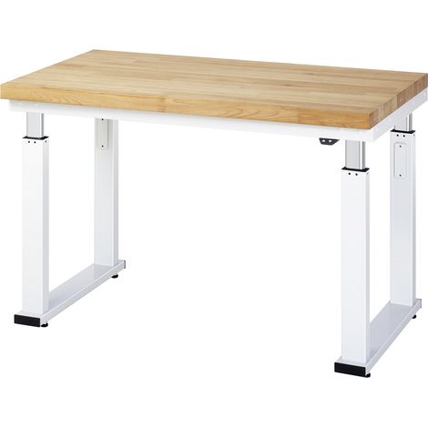 STIER Elektrisch Höhenverstellbare Werkbank Premium BxTxH 1250x700x740-1140 mm (1/4)