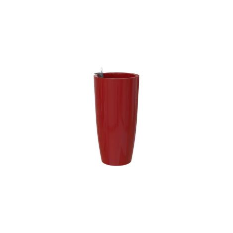 Pot de fleurs - ARTEVASI - Santorini SWS 65 BR - Intérieur/extérieur - Plastique - Ø33 x H65 cm - 43 L - Rouge foncé (1/2)